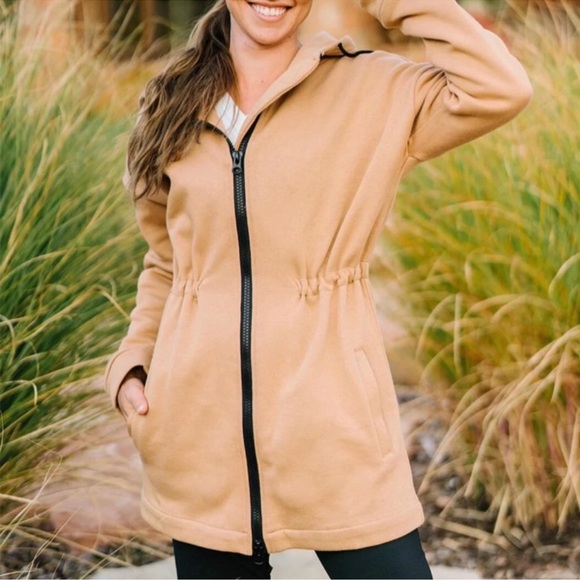 ZYIA Jackets & Blazers - Zyia active brown dual zip jacket size XL